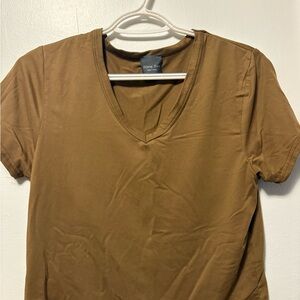 Olivia Rae Tan V-Neck Top